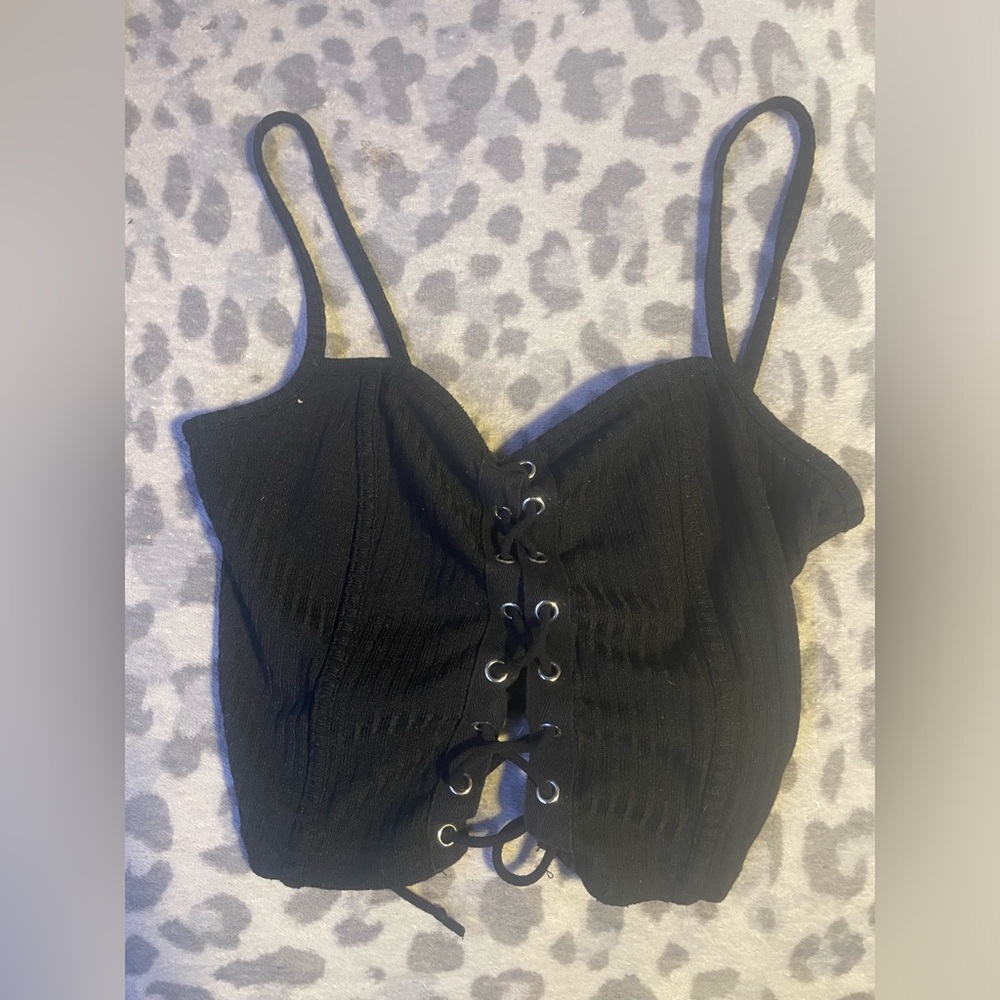 Black crop top